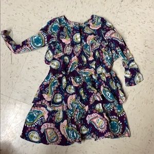 Old Navy Paisley Long Sleeve Dress 4T